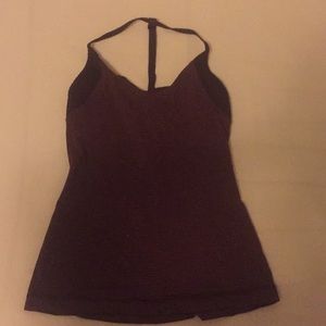 Purple striped lululemon tank